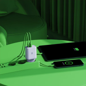 Chargeur secteur XMOOVE 30W USB-C et USB-A PowerDelivery