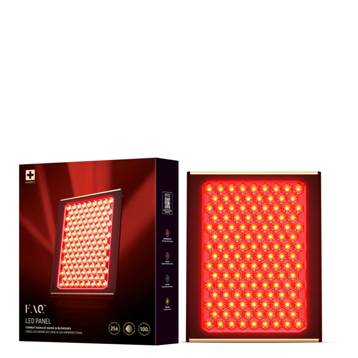FAQ™ Led Panel - Coffret Panneau Lumière LED Multicolore + Proche Infrarouge Profond Visage et Corps