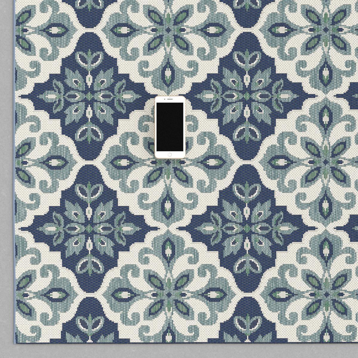 Tapis extérieur tissé kilim rectangle PEGO