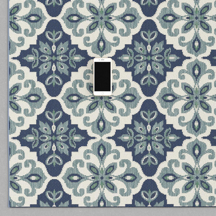 Tapis extérieur tissé kilim rectangle PEGO