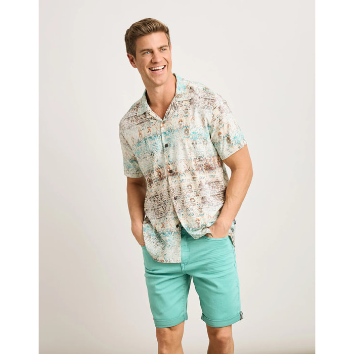 Camisa Manga Corta Multicolor - Marittima