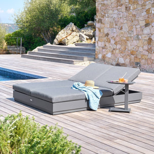 Lit de piscine Allure gris graphite
