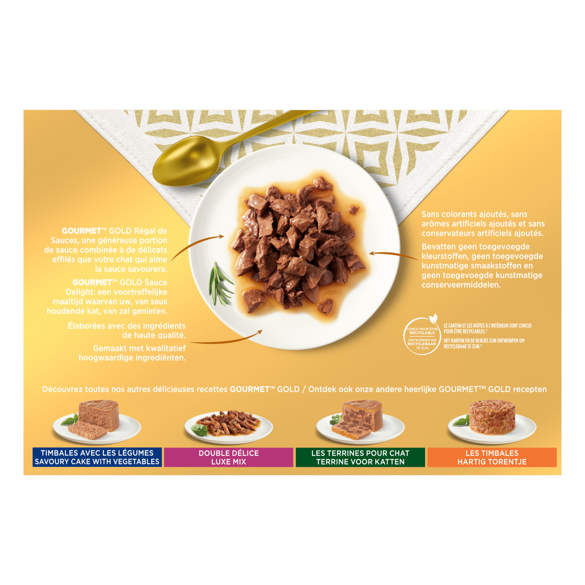 GOURMET GOLD Régal de Sauces 12x85g - Lot de 8