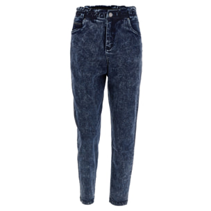 Jeans FREDDY BLACK marble wash vita super alta arricciata