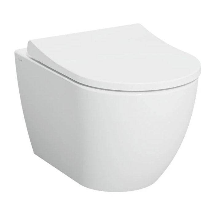 Pack WC Bâti-support autoportant V-Fix Core + WC sans bride Vitra S60 + abattant + Plaque noire mat (VFTFS60-6)