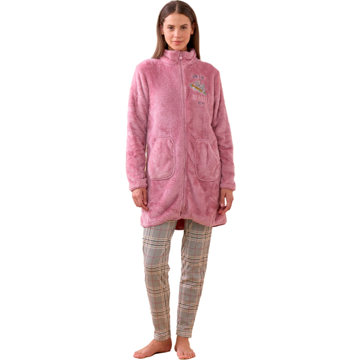 Vestaglia donna coral koala lurex Noidinotte