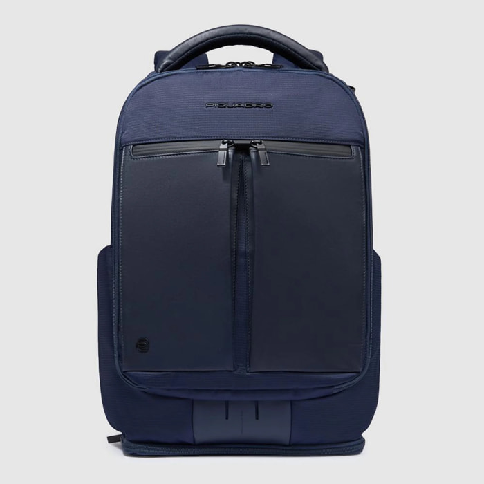 Piquadro Zaino porta pc 15,6 in tessuto riciclato