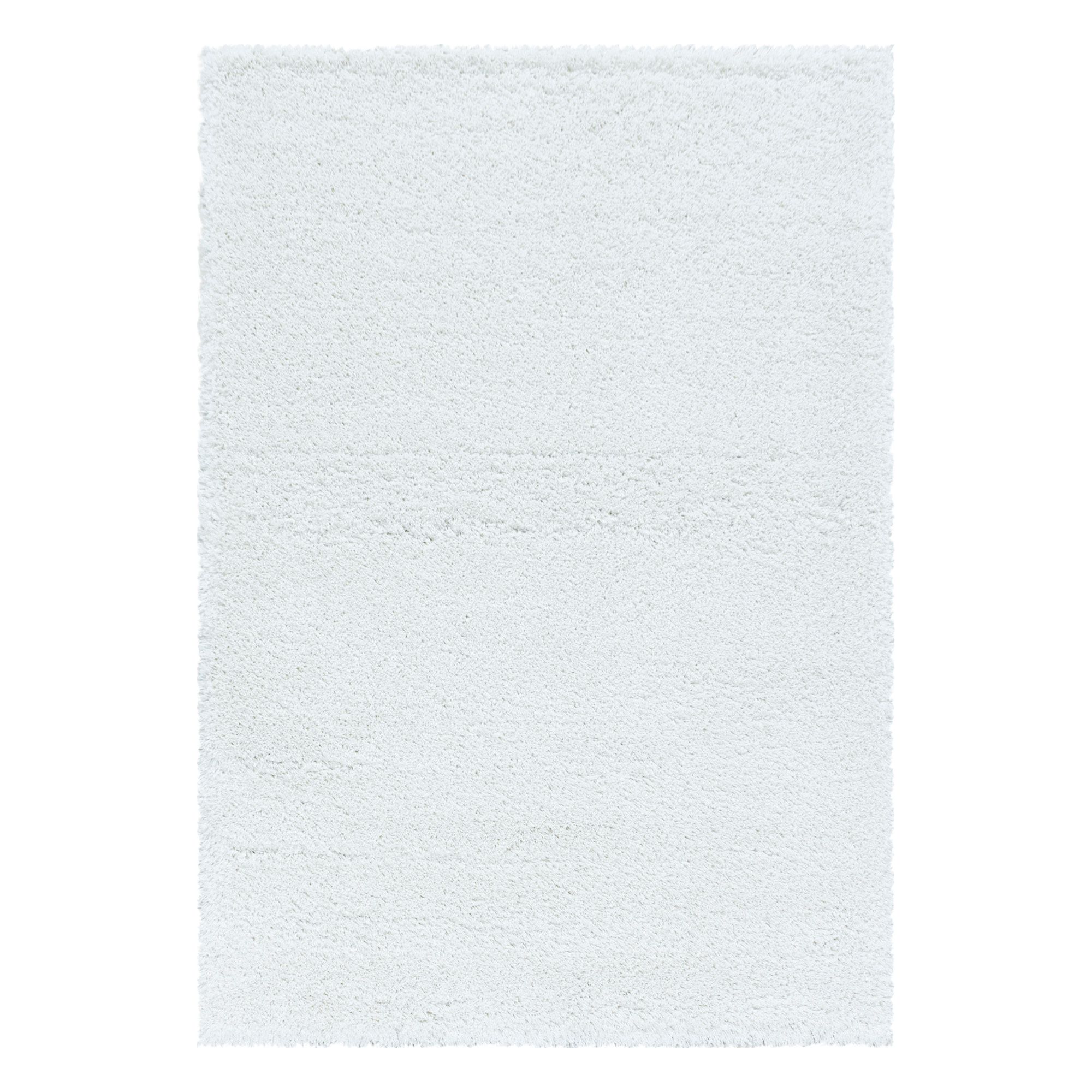 FLUFFY - Tapis shaggy uni à poils longs Blanc