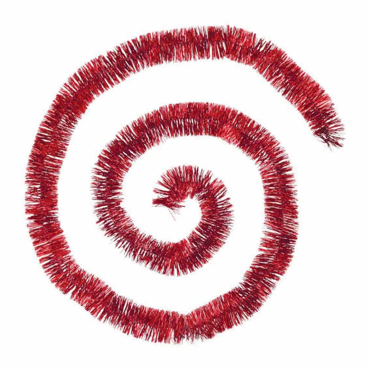 Guirlande holographique brins fins 5cmx2m 4 plis rouge