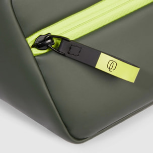 Piquadro Marsupio in tessuto gommato resistente all'acqua con tasca per AirPods® e protezione RFID