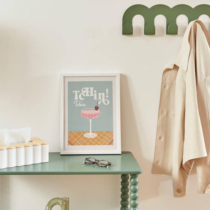 Affiche encadrée Cheri bleu clair 30x40cm