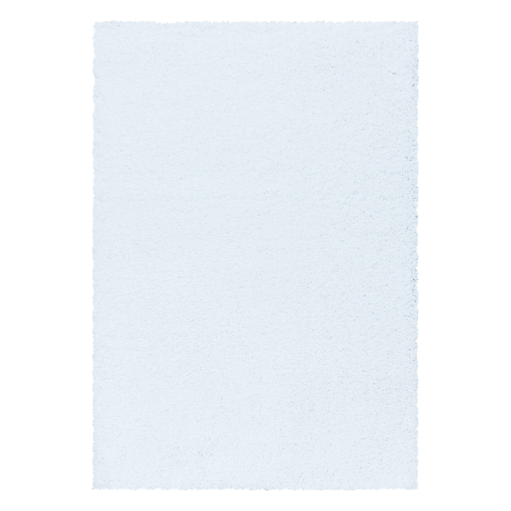 SYDNEY - Tapis shaggy uni à poils longs blanc - SYD3000BLA