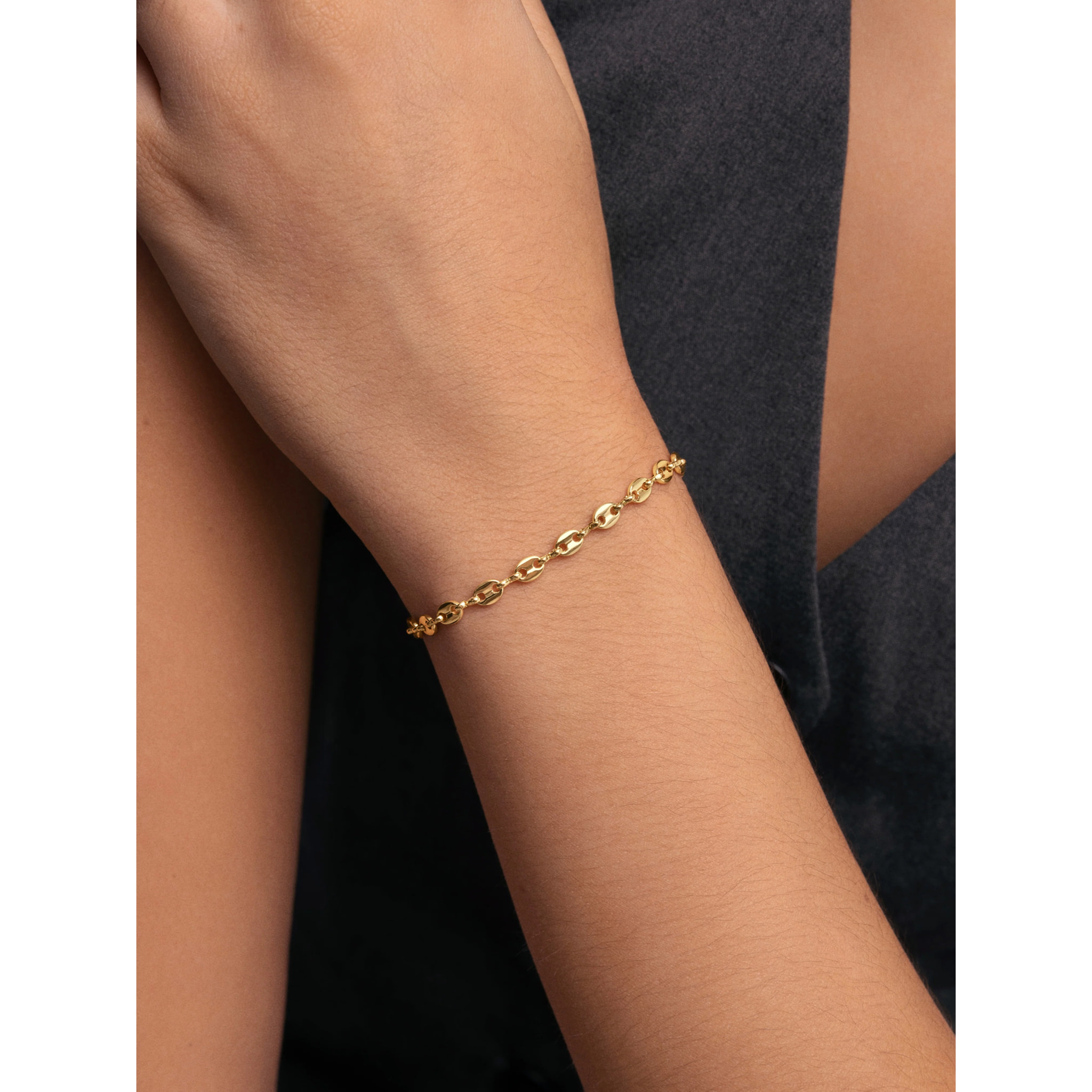 Pulsera Calabrote Baño Oro