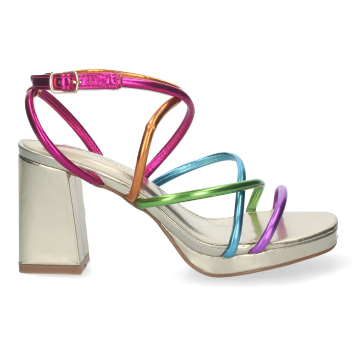 Sandalias de Mujer de fiesta, con tiras entrecruzadas