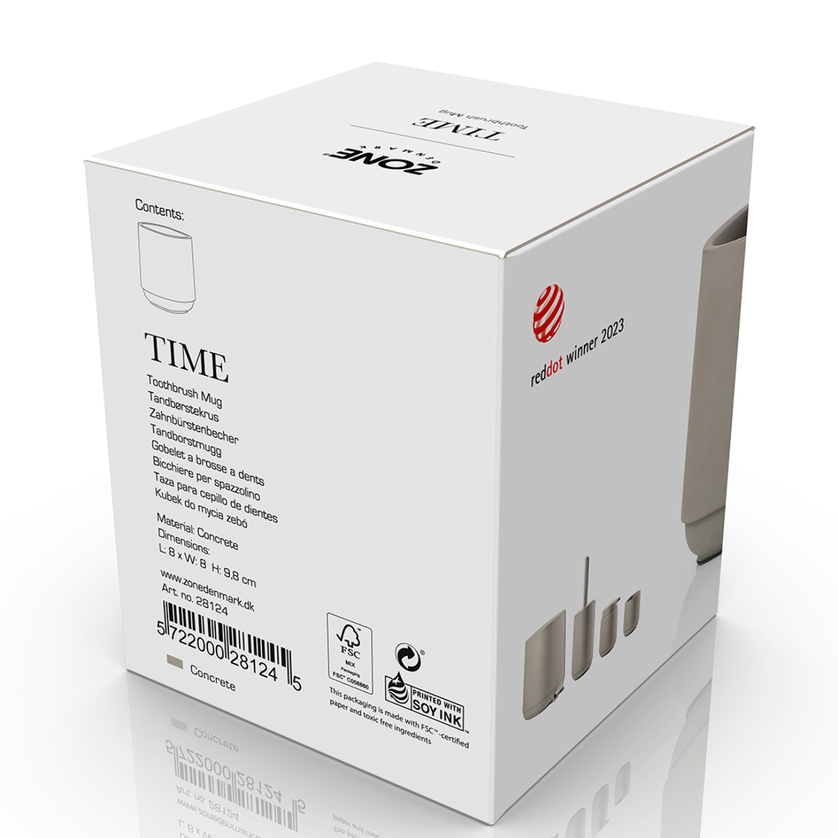 Gobelet pour brosse à dents Time