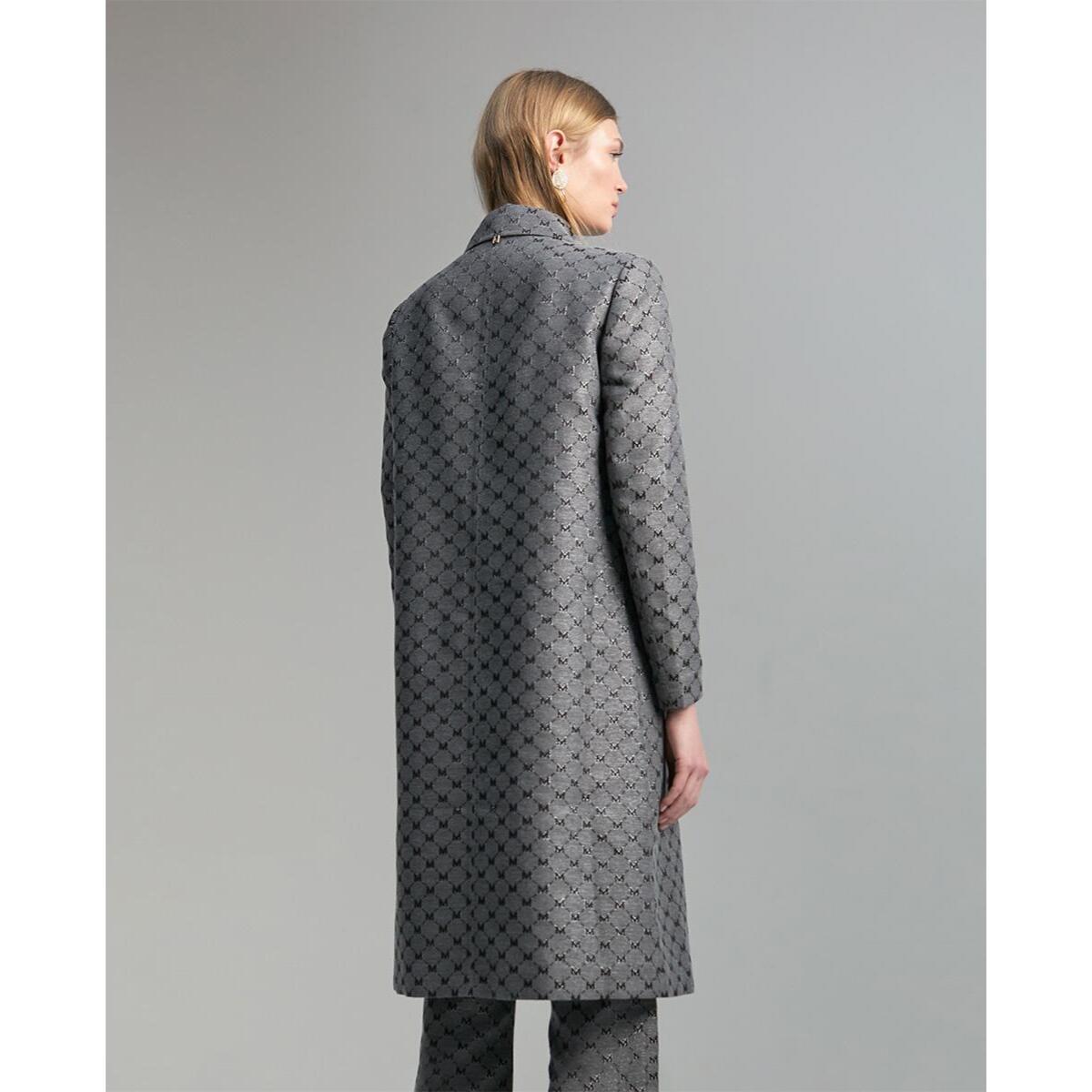 Giacca lunga con logo