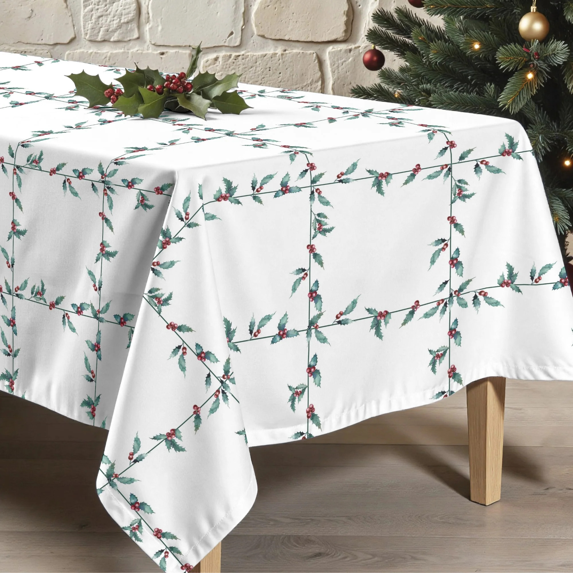 Nappe en résine Anti-tâches Xl White Christmas 1
