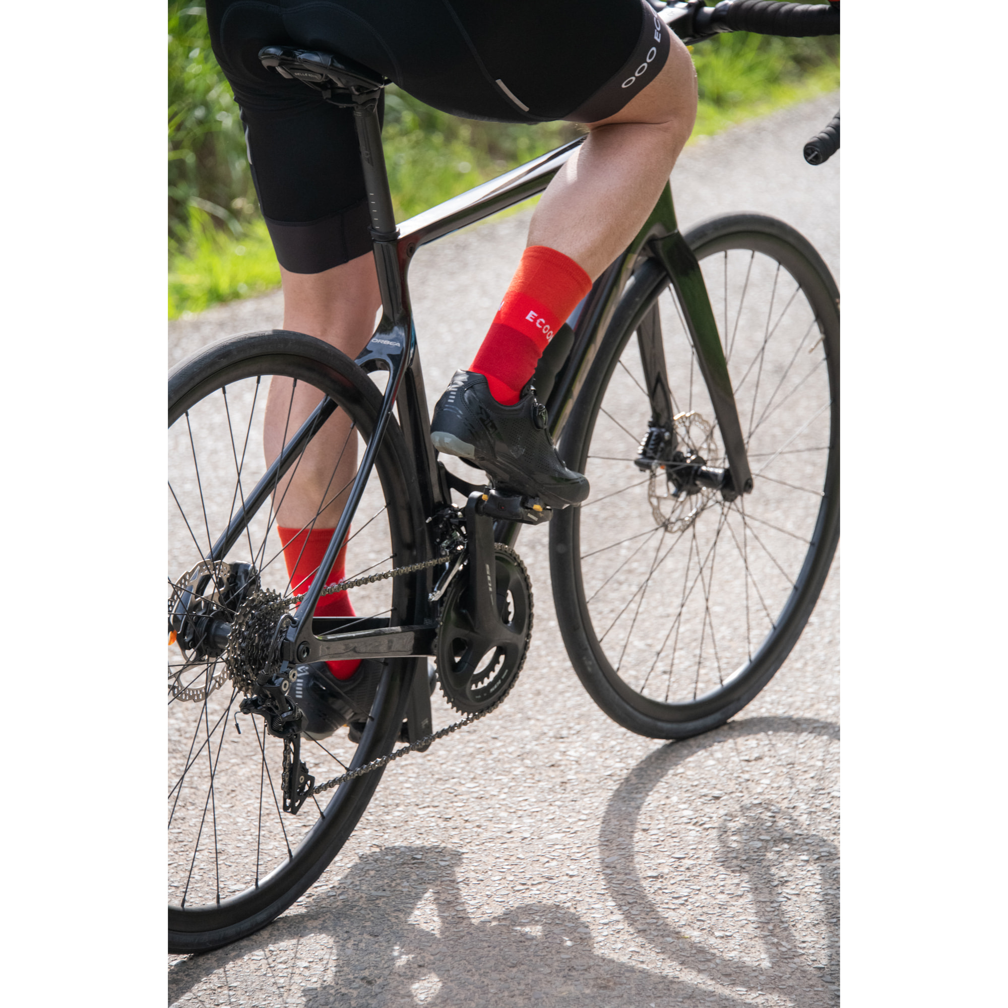 Calcetines de ciclismo unisex ECOON Marsous - Rojo