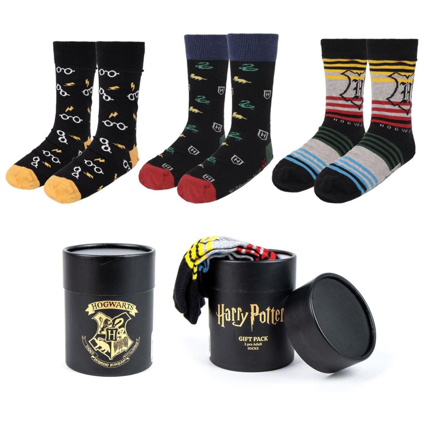 Set 3 Calcetines Harry Potter - Multicolor - Talla 38-45