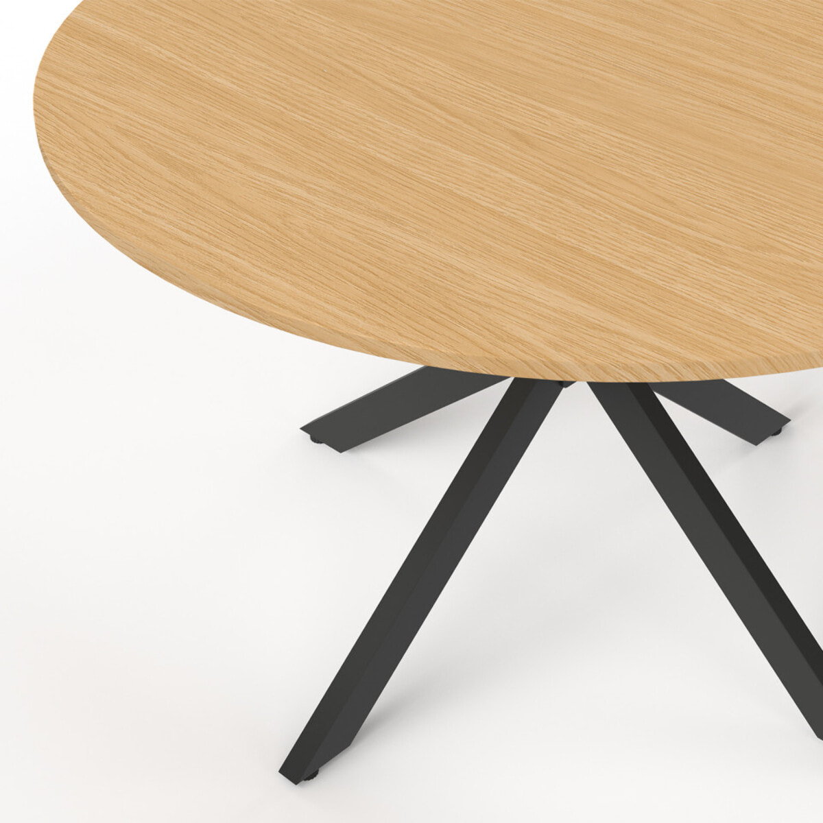 Table de jardin Milazzo ronde 120cm effet bois