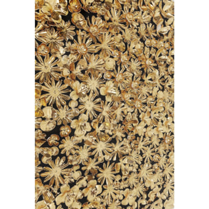 Tableau 3D fleurs dorées Kare Design