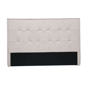 Tête de lit en tissu effet velours texturé beige L170 cm SUKA