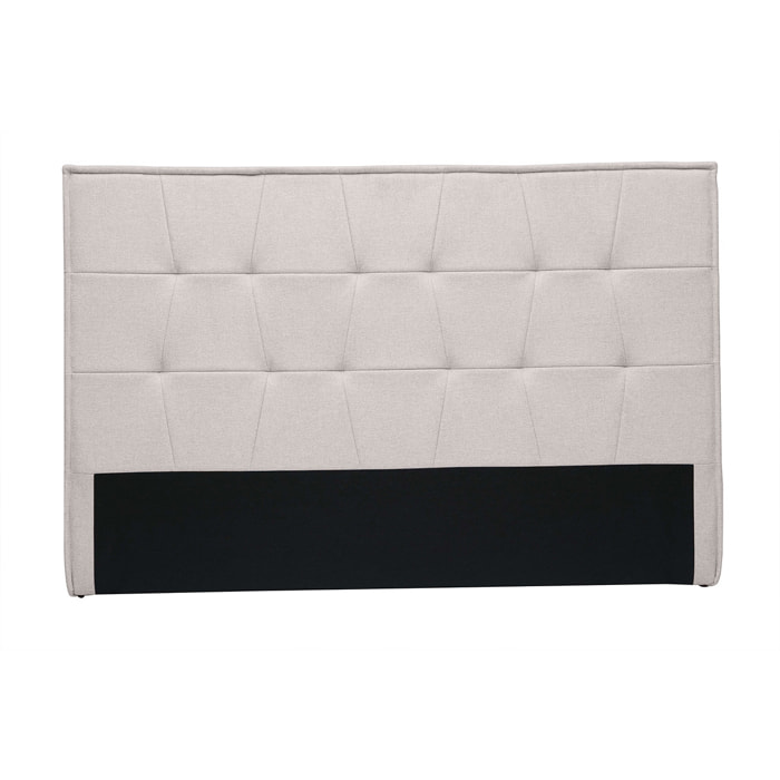 Tête de lit en tissu effet velours texturé beige L170 cm SUKA