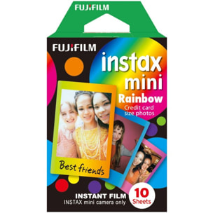 Papier photo instantané FUJIFILM Instax Mini Rainbow (x10)