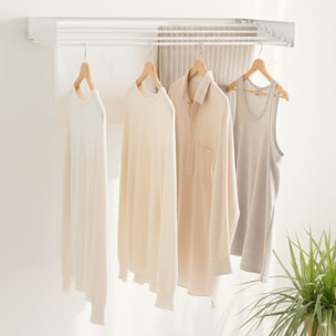 Tendedero de Pared Plegable Extensible Retráctil Dryva 80 InnovaGoods