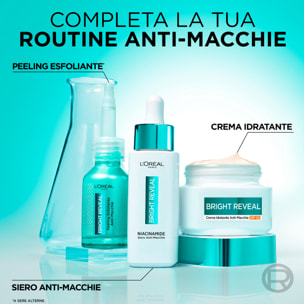 Crema Viso Idratante Anti-Macchie Bright Reveal Protezione UV SPF 50 con Niacinamide e Mexoryl 400 - Barattolo da 50ml