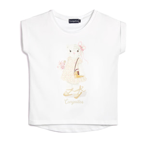 Conguitos - T-shirt casual a maniche corte stampata