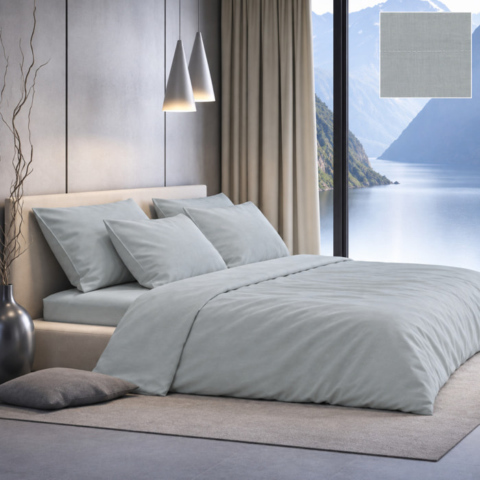SARTORIALE Completo letto Elegance Tinta Unita in Percalle
