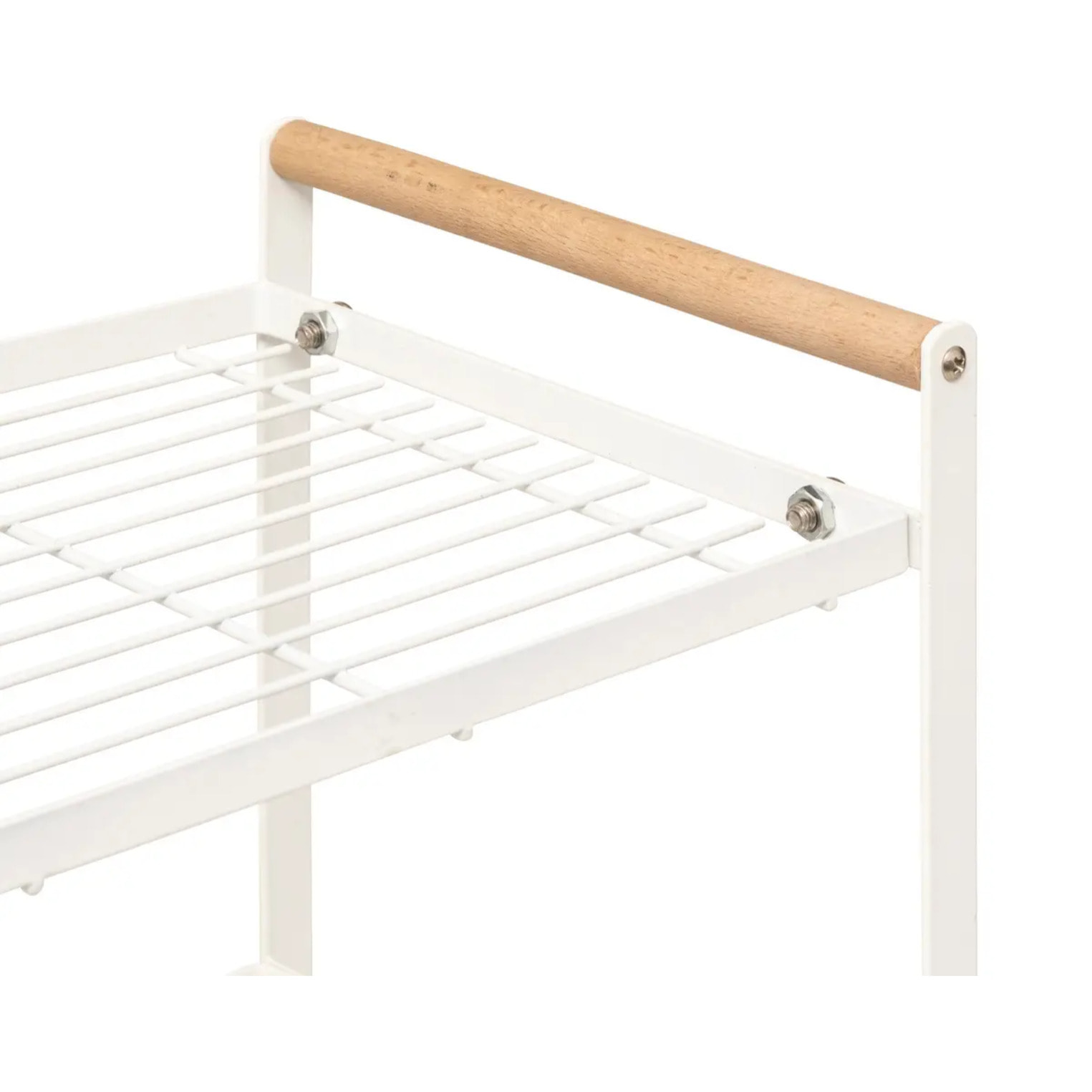 Etagère 2 niveaux Balm blanc L42cm