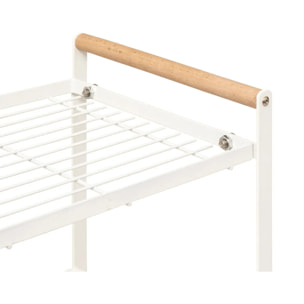 Etagère 2 niveaux Balm blanc L42cm