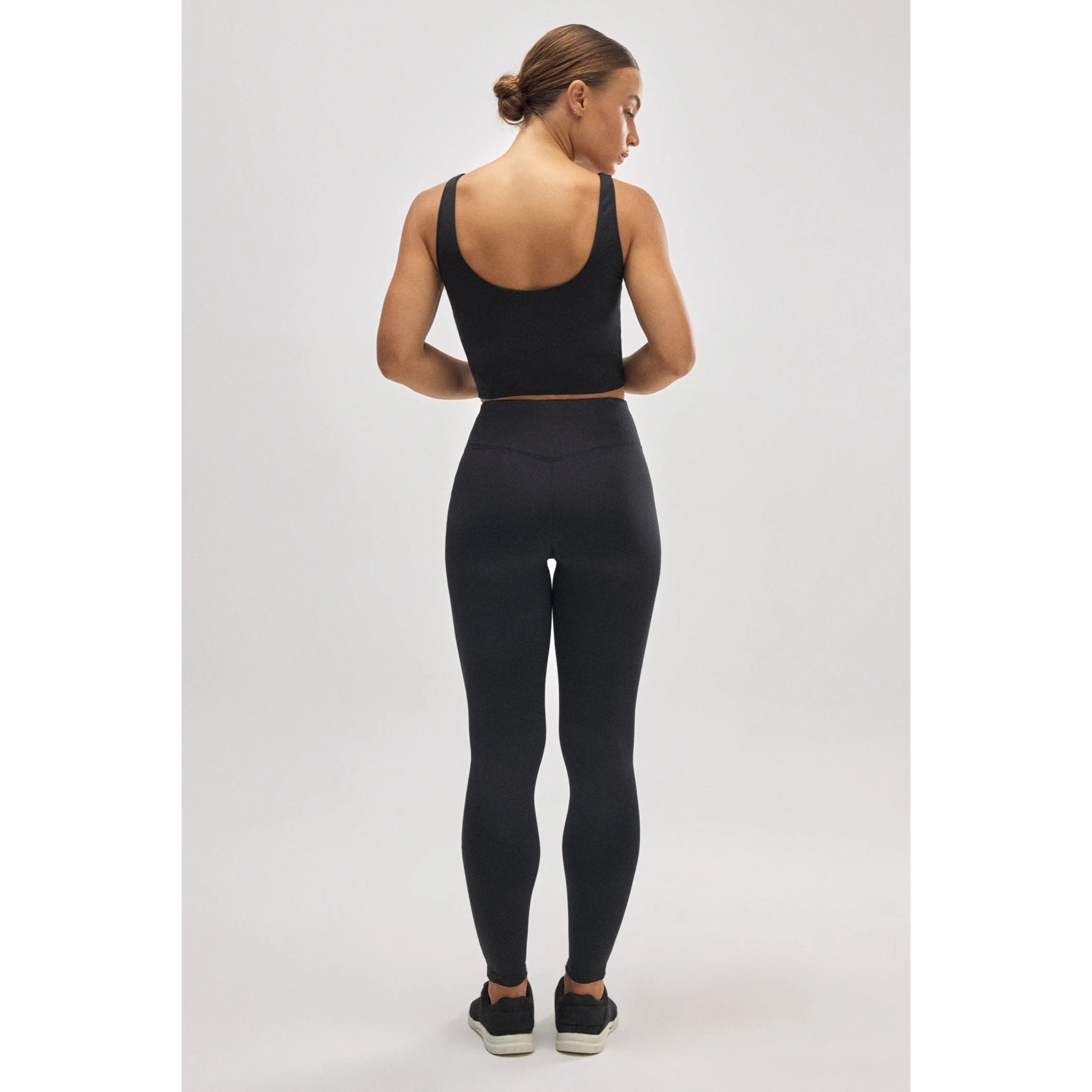 Leggings sportivi neri a vita alta