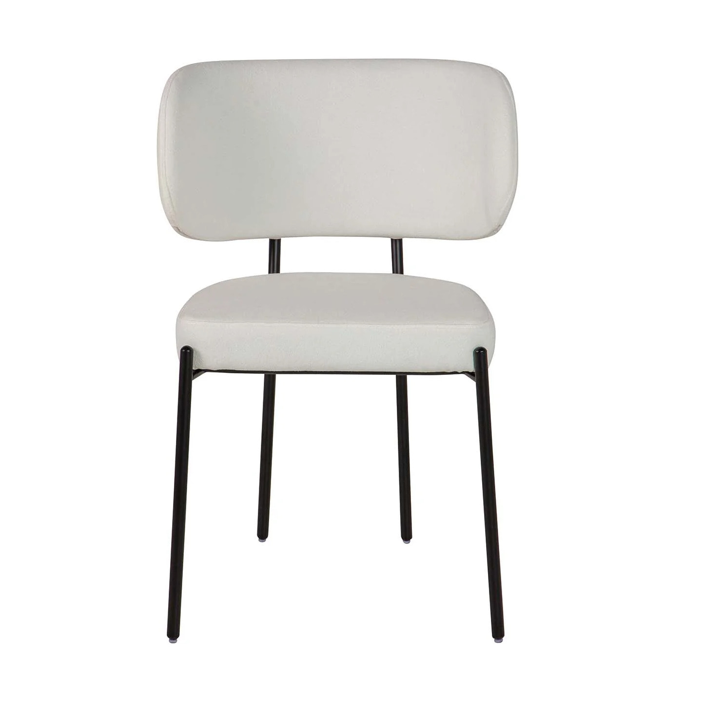 Silla Poliester Metal Negro Rodas 55x55x79 Cm