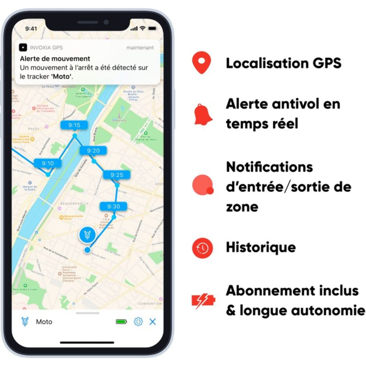 Tracker GPS INVOXIA Tracker GPS Classic (abonnement 1 an)