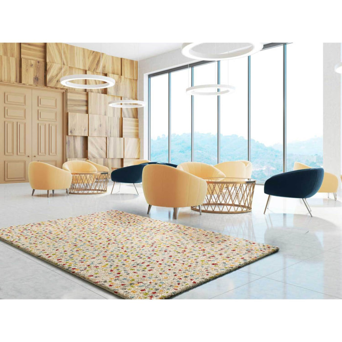 KASBAH Alfombra tipo shaggy en beige, varias medidas disponibles