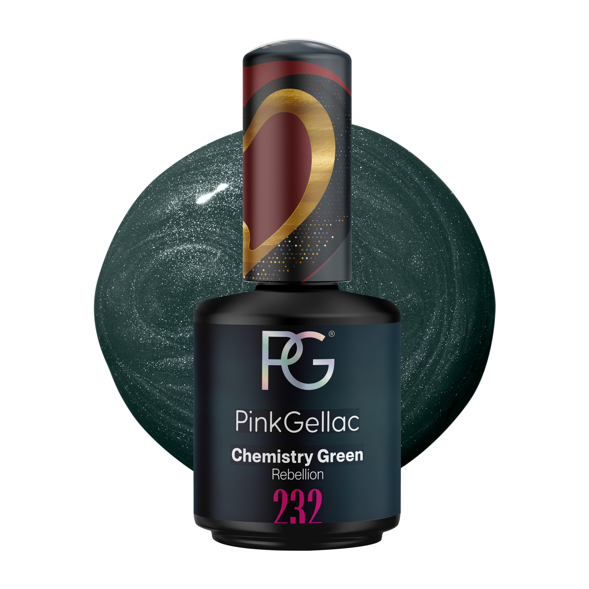 Vernis semi-permanent - 232 Chemistry Green - 15 ml