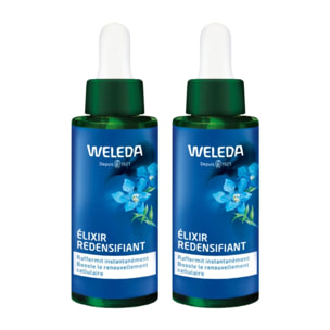 WELEDA - Duo Elixir redensifiant GENTIANE BLEUE ET EDELWEISS - Soin anti-âge redensifiant pour les femmes dès 50 ans - NATRUE - 2x30 ml