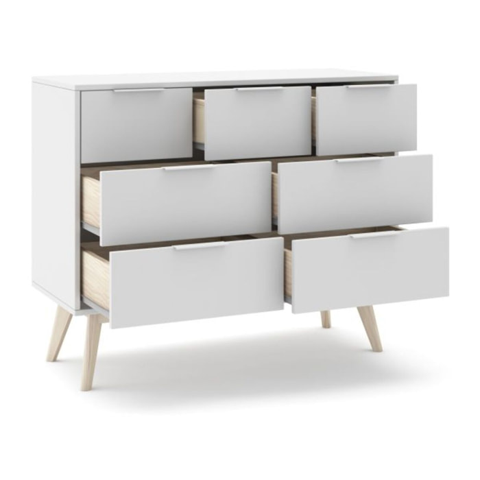 Cómoda Numa Blanco - Oak Soft