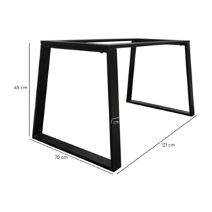 Table extensible céramique gris marbré 180/260 cm pieds - UNIK