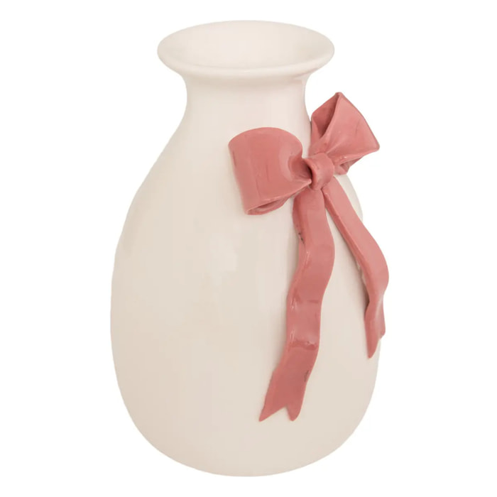Vase Mona H.18cm blanc