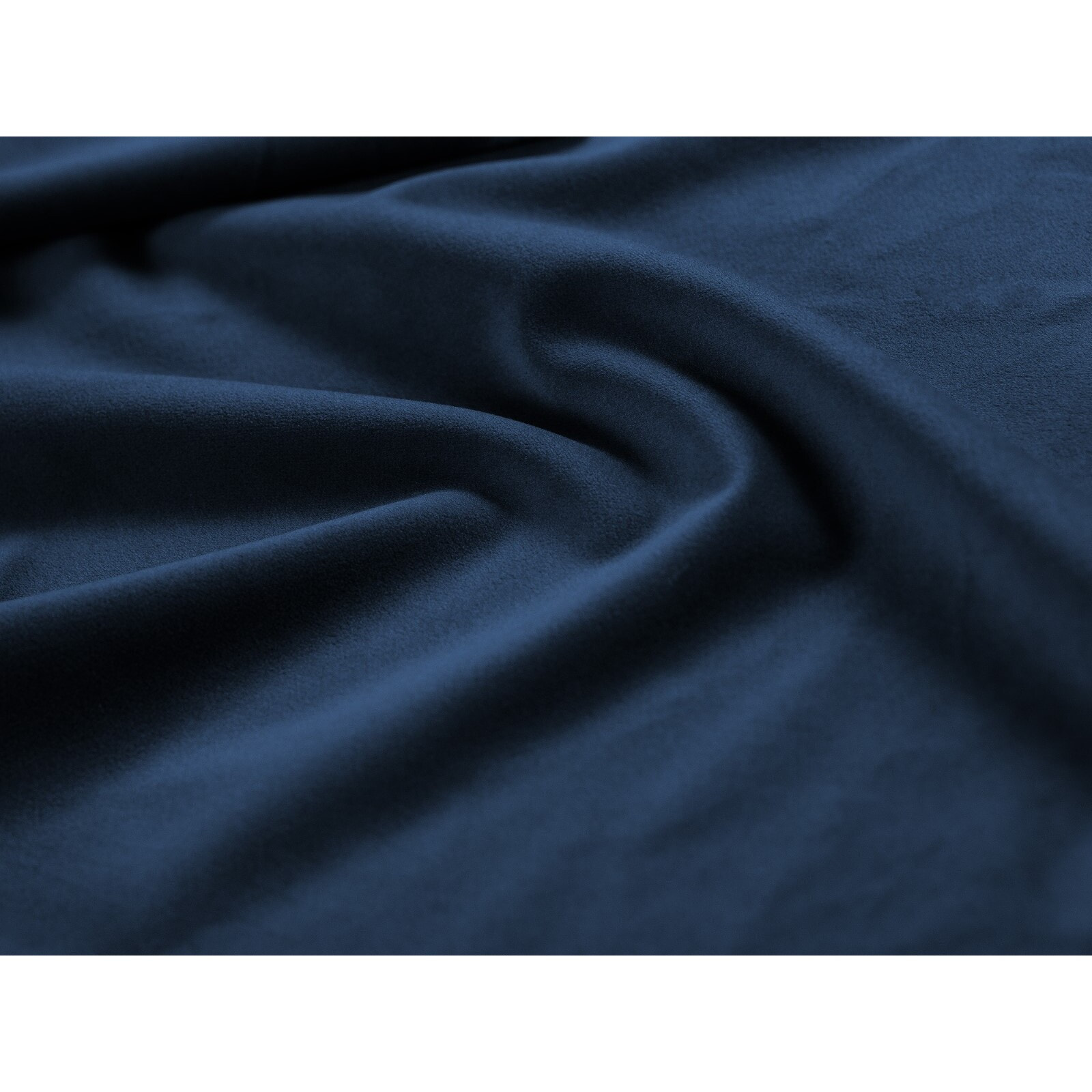 Méridienne droite "Vienna" en velours bleu roi