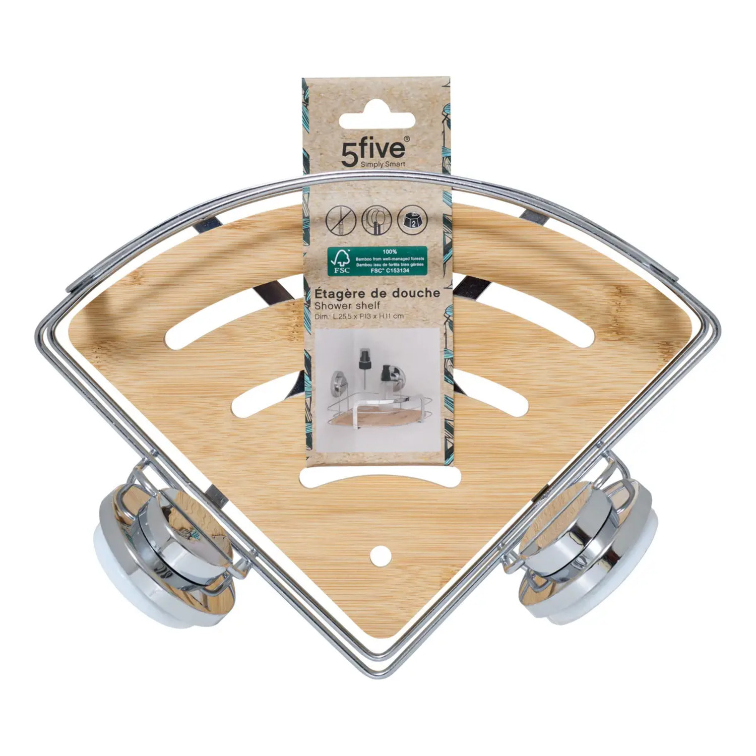 Etagère d'angle Venterra bambou