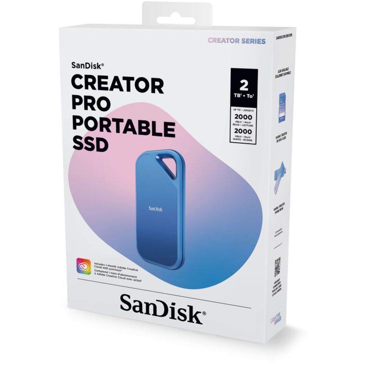 Disque dur SSD externe SANDISK 2To Creator PRO