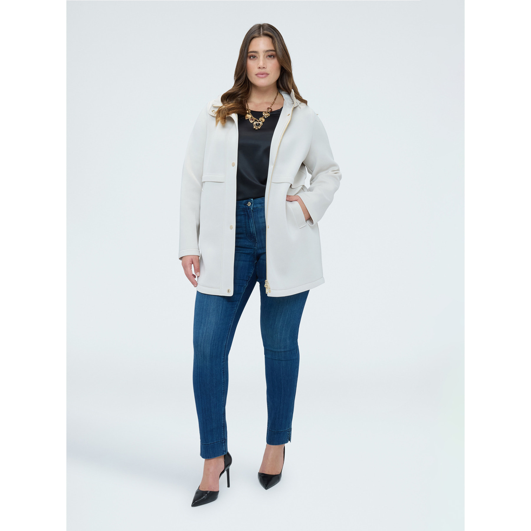 Fiorella Rubino - Jeans Skinny lavaggio blu effetto washed - Blu