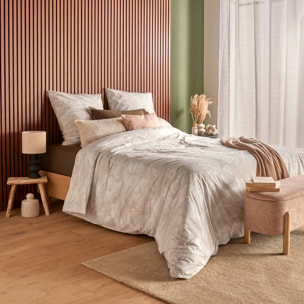 Parure de lit Jouy 220x240cm beige