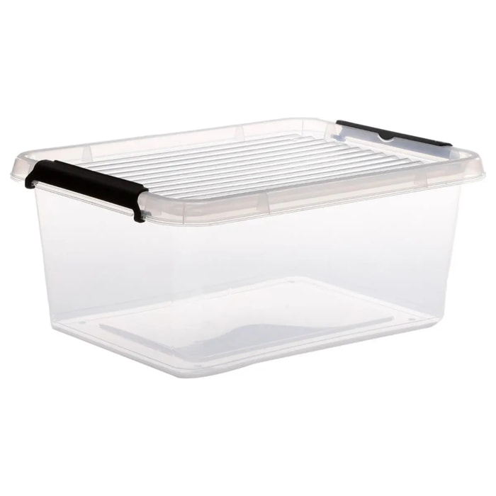 Boîte en plastique transparente 125L Clip N' Box