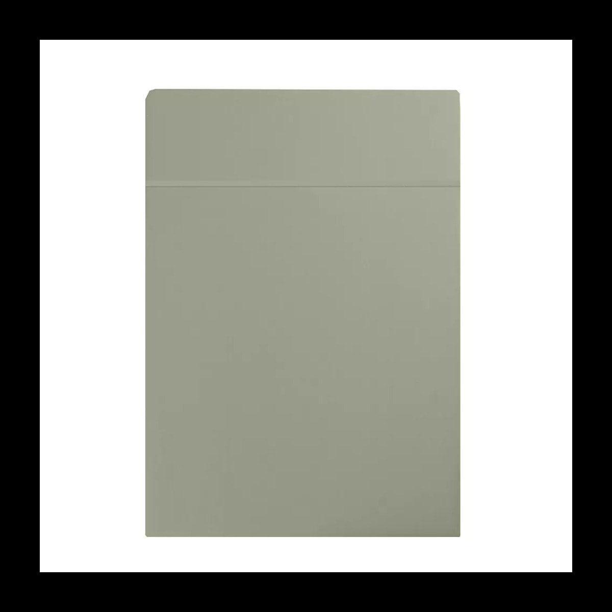 Drap plat satin de coton uni vert Ava uni lichen